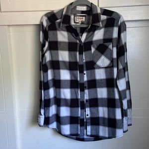 Black & White plaid flannel